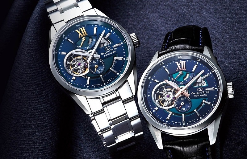 Đồng hồ Orient nam mặt xanh navy